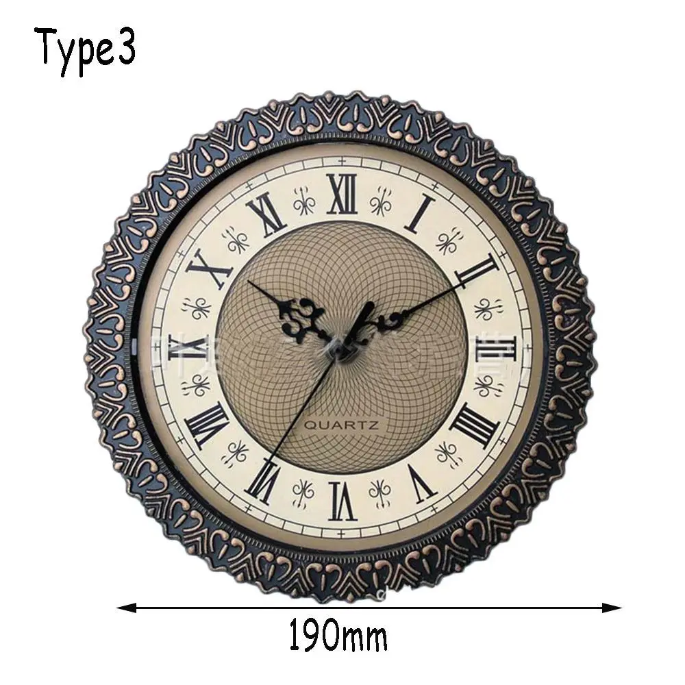 Accessories Classic Mute Roman Numeral Gold Trim Movement Insert  Clock Quartz Mechanism DIY Parts  Shellhard