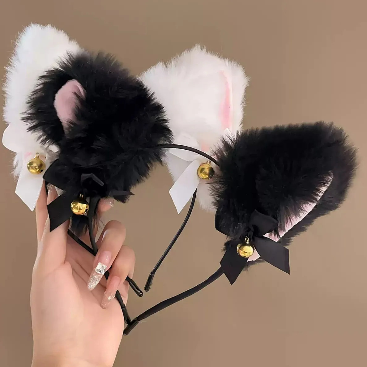 1/6/10pcs Plush Bell Cat Ear Headband for Women Fashion Girls Headband Party Cosplay hair band hair accessories