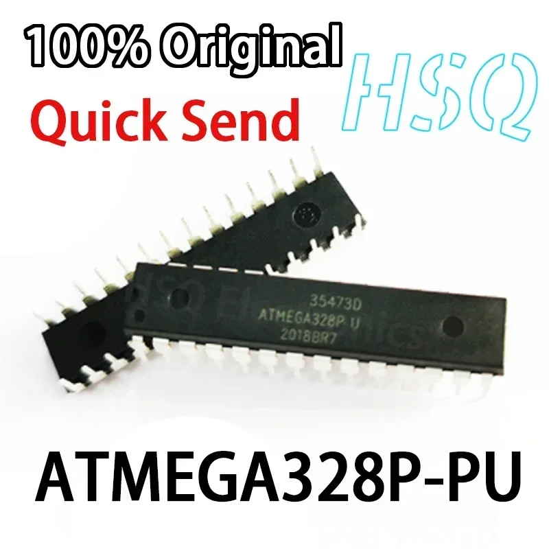 100%  ATMEGA328P-AU 328P-AU 8-bit Microcontroller MEGA328P TQFP32 32K Flash Memory （1PCS） ATMEGA328P-PU