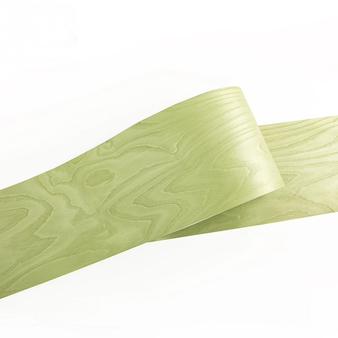40cm Wide Natural Rotary Cut Dyed Green Ash Wood Veneer for Furniture Cabinet Renovation Decoration Interior Home Design