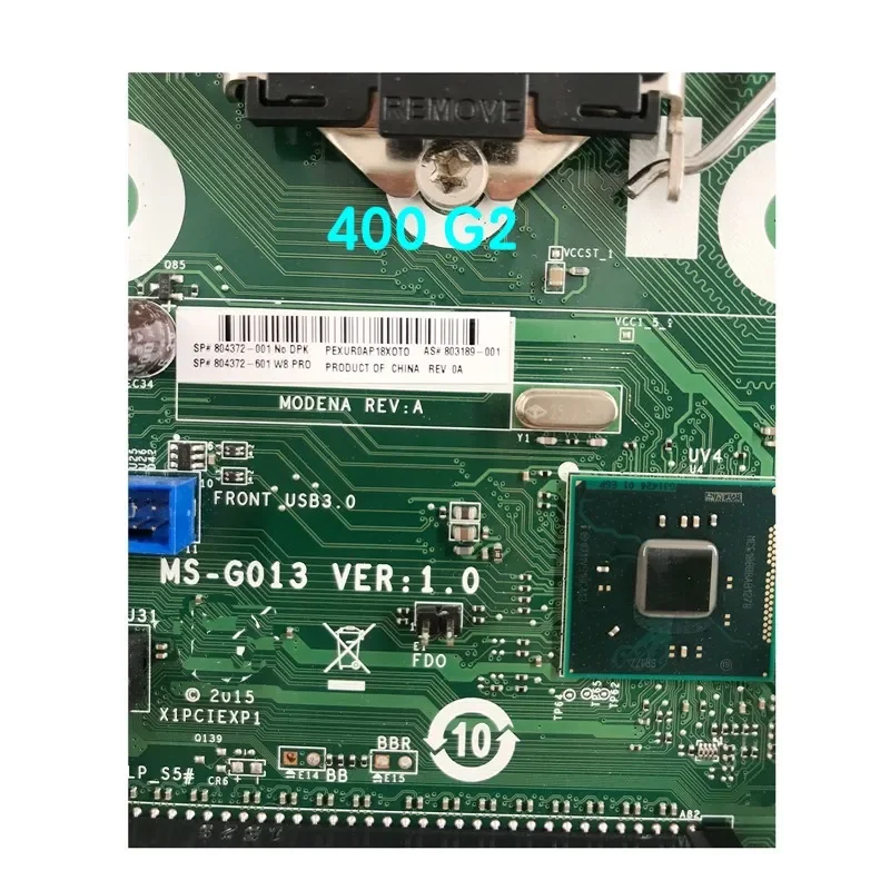 804372-001 cocok untuk HP 400 G2 SFF MS-G013 Motherboard Desktop 803189-001 804372-601 Mainboard 100% telah diuji bekerja sepenuhnya