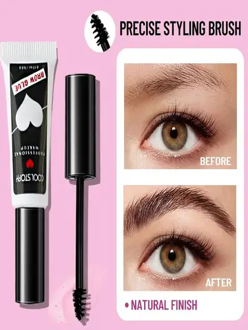Eyebrow Shaping Gel Transparent Waterproof Eyebrow Shaping Gel Natural Long Lasting 3D Eyebrow Enhancers