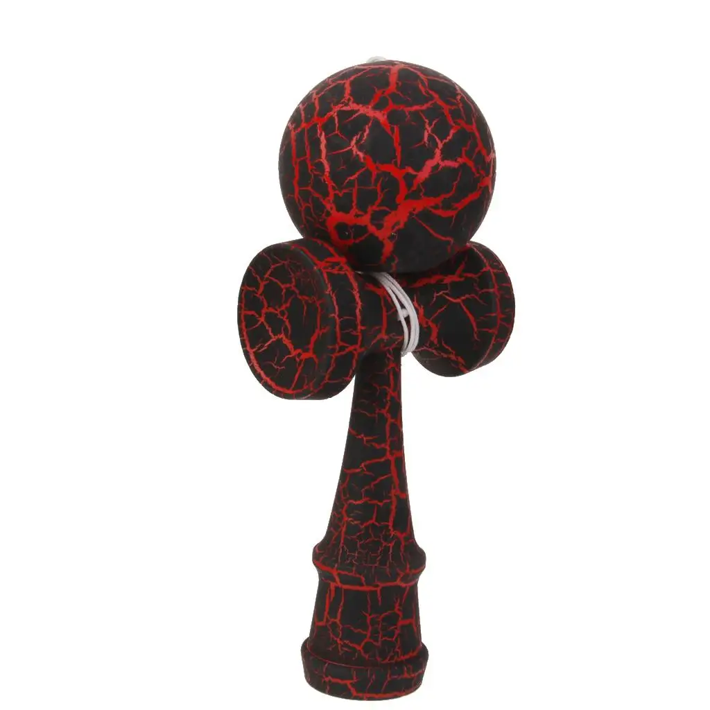 Houten Crack Verf Kendama Speelgoed Zwaard Bal Professioneel Houten Speelgoed Bekwame Jongleren Bal Spel Speelgoed voor Kinderen