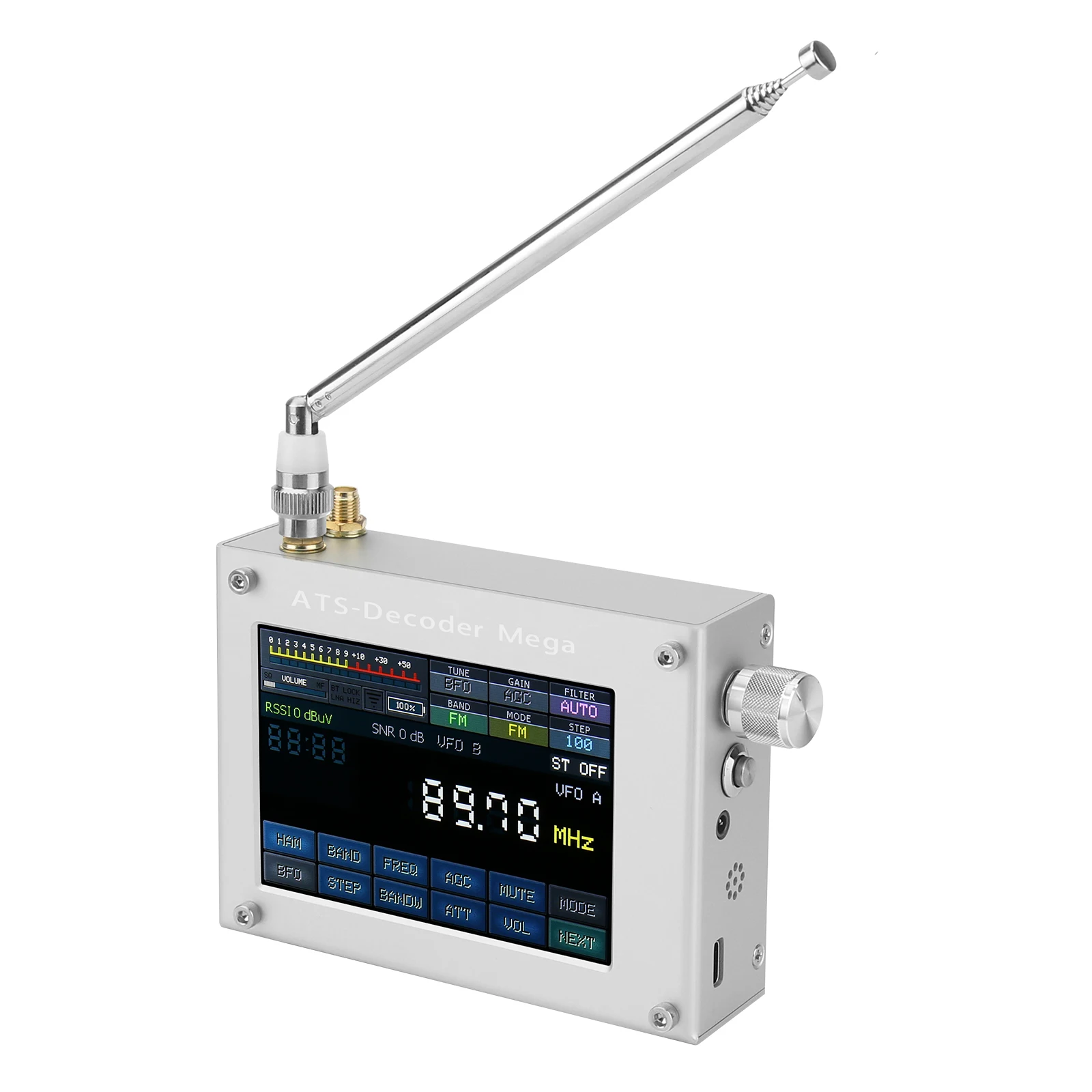 GOOD HAMGEEK ATS-Decoder Mega SDR Radio AM FM SYNC SSB CW DIGI Receiver Upgraded Version of ATS25 Max-Decoder W/ 4" Color Screen view 5