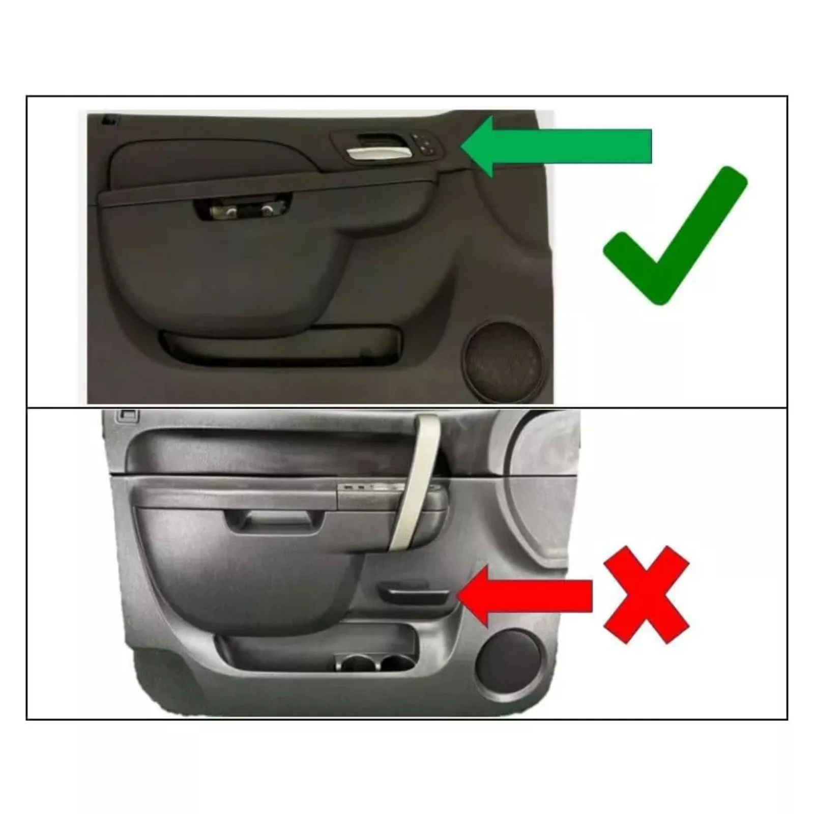 80994 مسند ذراع للباب الأمامي للسائق الأمامي لسيارة جي إم سي شيفروليه 2014-2010 #2