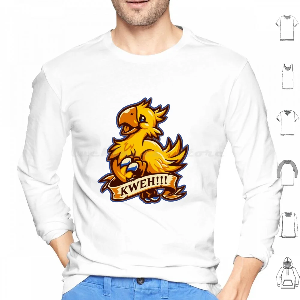 Chocobo Felpa Con Cappuccio In Cotone A Maniche Lunghe Chocobo The Chocobo Final Fantasy Square Enix Ff2 Final Fantasy 2 Ff7 Final Hantasy