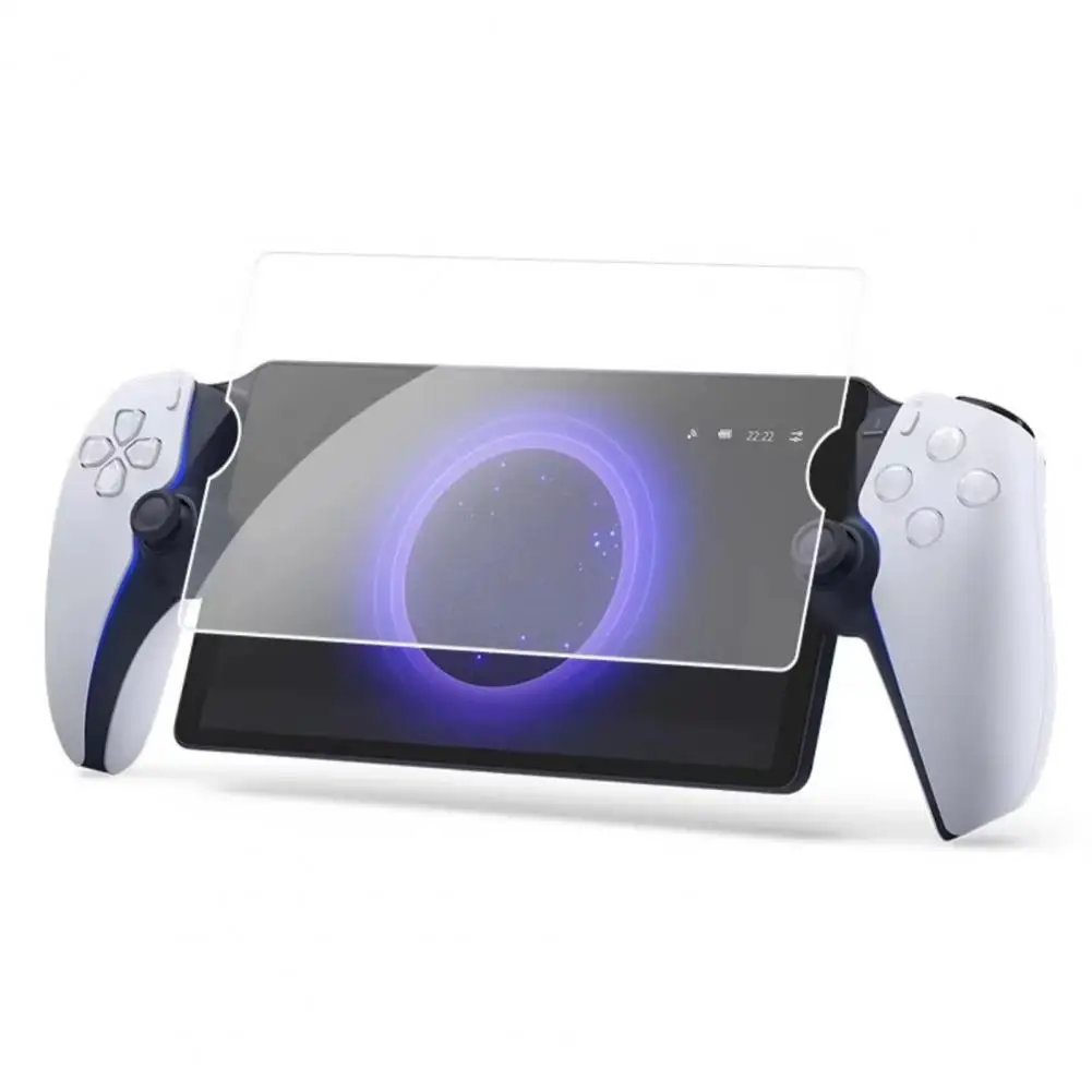 Pelindung layar untuk Ps5 3 buah pelindung layar kaca Tempered untuk Ps5 bebas gelembung antigores Hd kompatibel untuk genggam