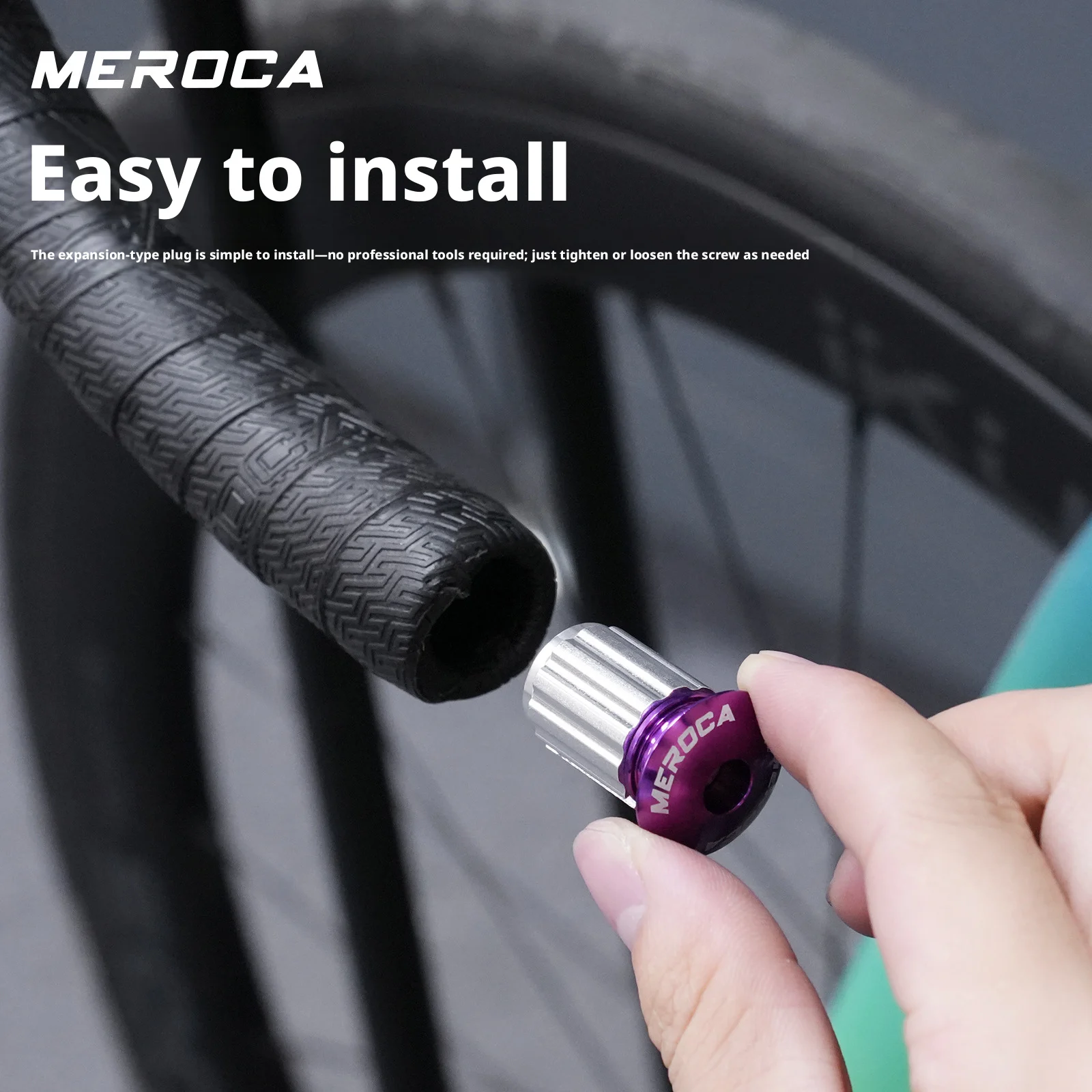 

MEROCA Bicycle Bar End Plug Road Mountain Bike Handlebar End Cap Aluminum Bicycle Handle Bar End Cap MTB Handlebar Plugs