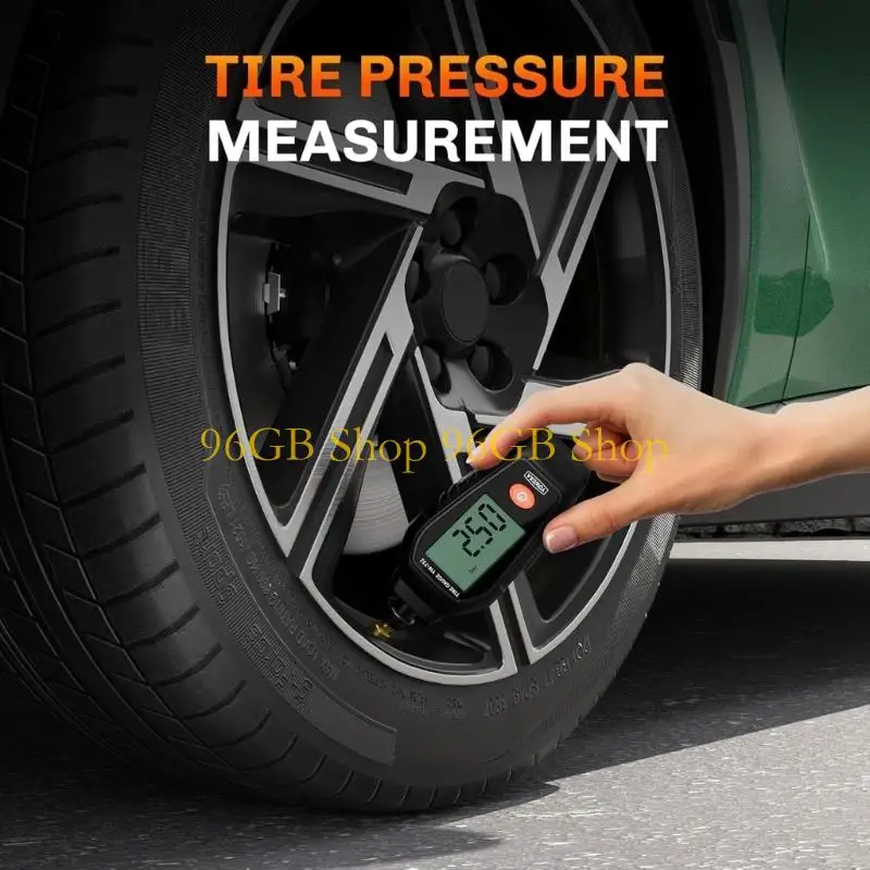 

96 ГБ цифровой манометр в шинах с измерением глубины протектора для автомобилей мотоциклов