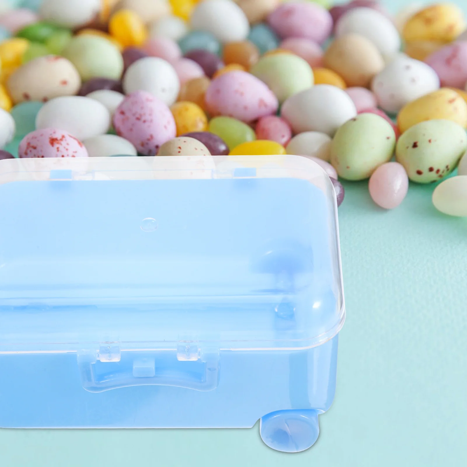 

12Pcs Transparent Mini Suitcase Favor Boxes Clear Candy Holders Portable Plastic Wedding Party Treat Storage Small Gift Box