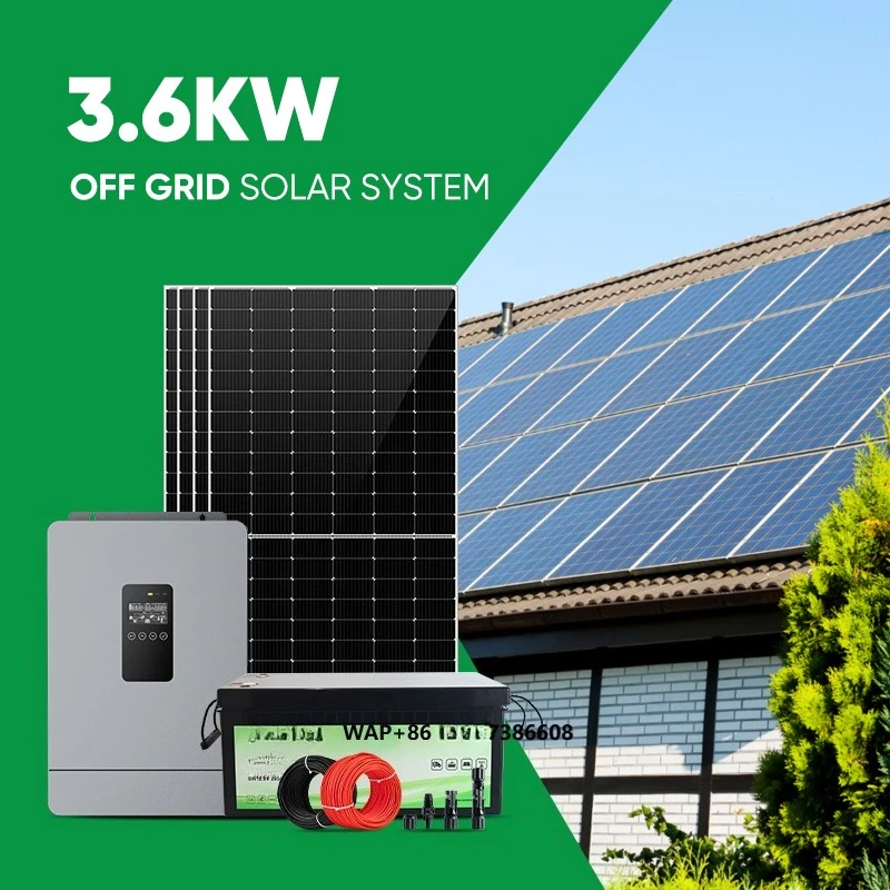 

Complete Set Solar Energy Power Storage System 3KW 4KW 5KW Off Grid Hybrid Solar Panel Electric Power Generation Kit