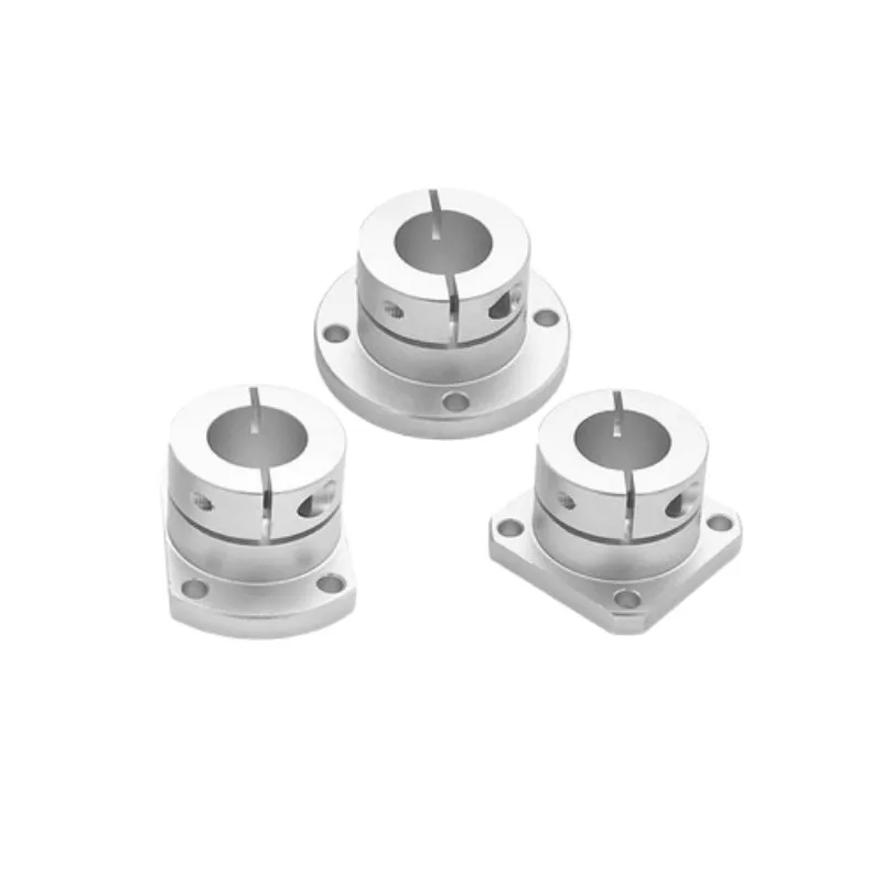 Round Square Compact Flanged Mount Type Cast With Slit Shaft Supports Linear Motion Automation Components Dia 6 8 10 15 16 20 30