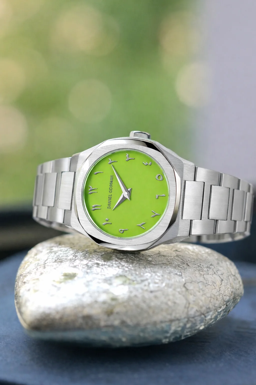 Gorman Watch Dopamine Red Dial Ladies Watch – Minimalist Steel Bracelet Timepiece with Artistic Numeral Design
