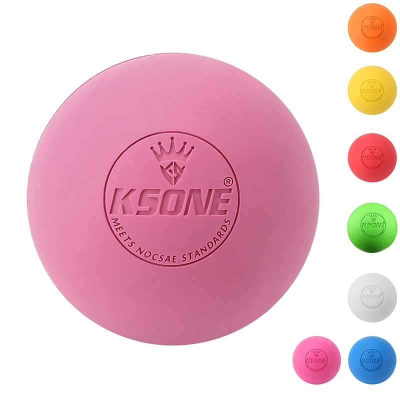 KSONE Massage Ball 6.3Cm Fascia Ball Lacrosse Ball Yoga Muscle Relaxation Pain Relief Portable Physiotherapy Ball