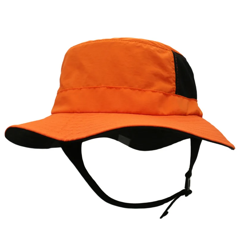 Beach Surf Cap Mesh Breathable Sun Hat UPF50+ Summer Outdoor Fishing Belt Chin Adjustable Bucket Hat Water Sport Unisex 2024