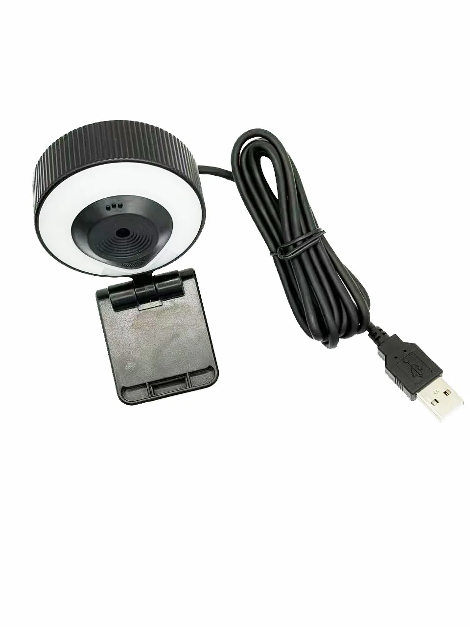 4k Webcam With Fill Light, 2k/4K/1080P Autofocus USB Camera With Microphone, Rotatable Webcam For Streaming, Video Conferencing