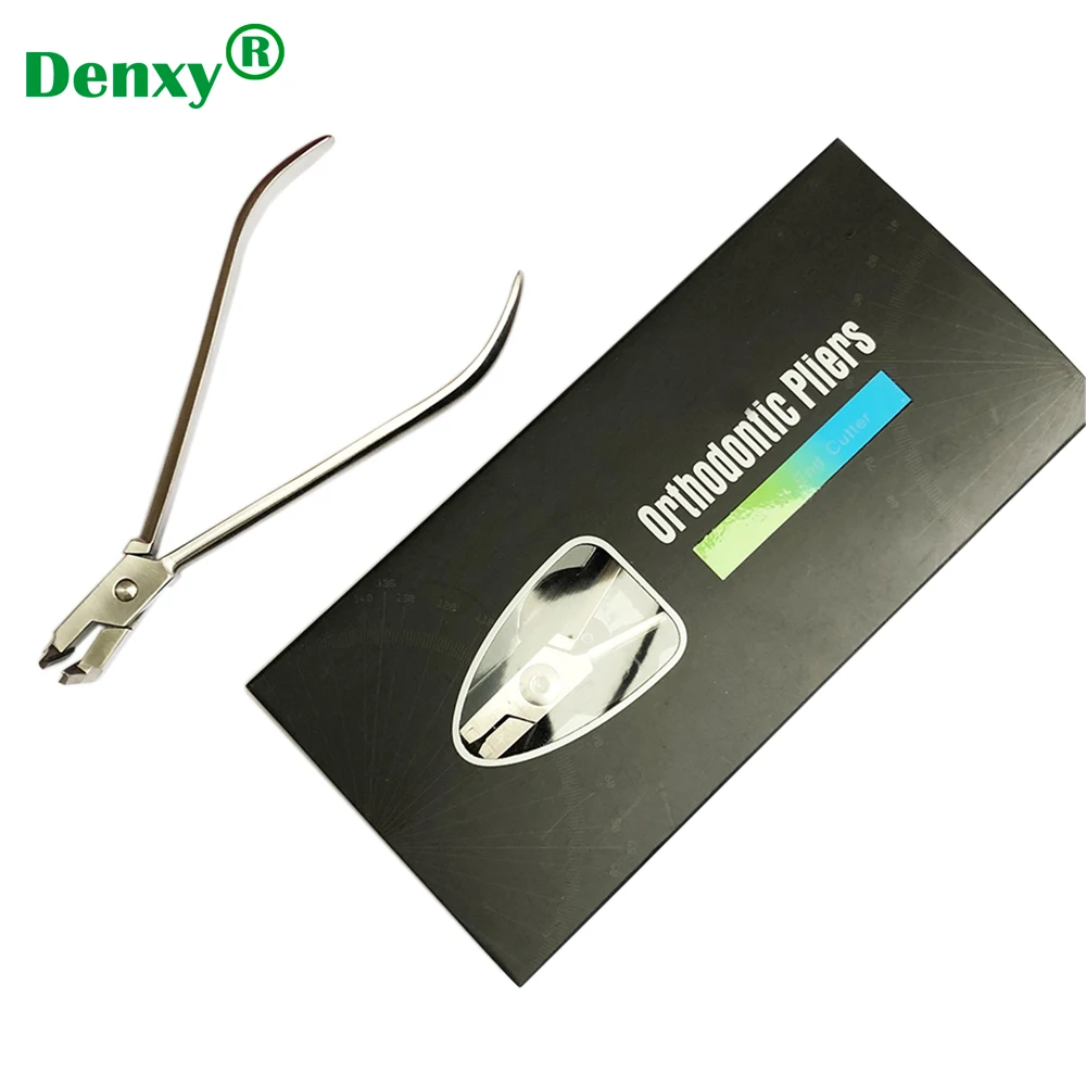 Denxy 1pc Dental High Class Dentist Pliers Distal End Cutter Orthodontic Stainless Steel Ortho Tools Orthodontic Arch Wires