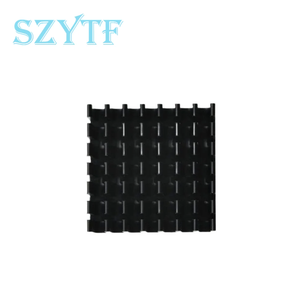 5pcs Heatsink Cooling Fin Aluminum Radiator Cooler Heat Sink for IC Chip LED Silver 22*22*10mm Black 22X22X10mm