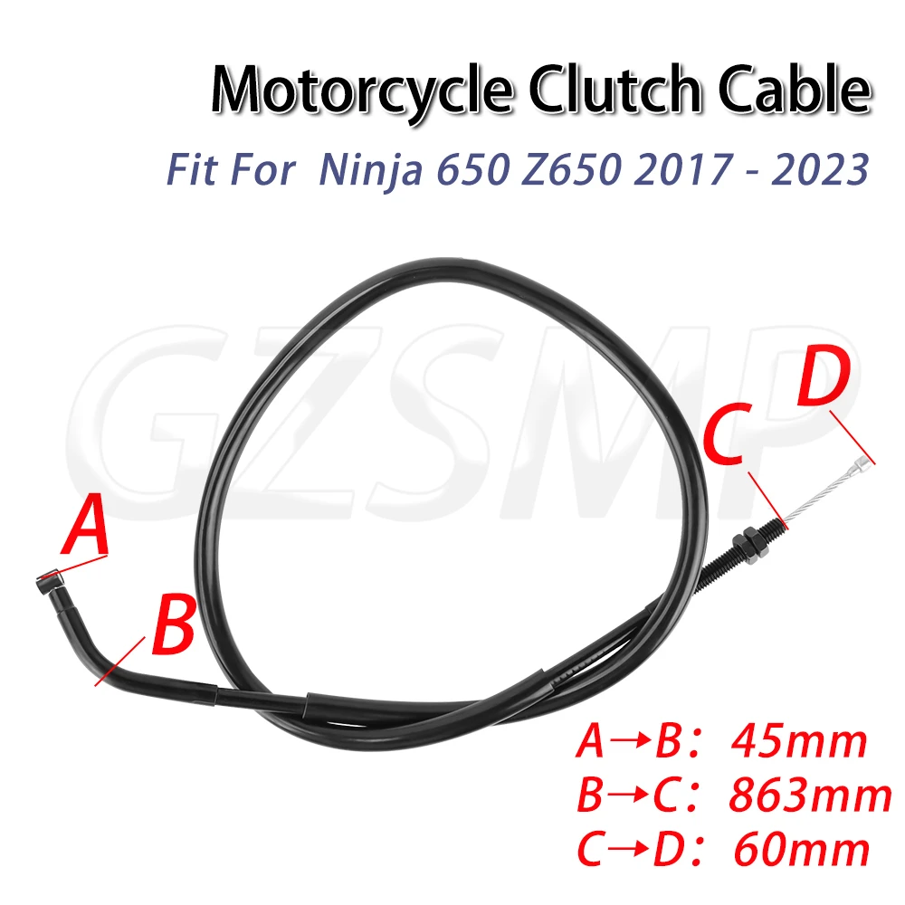 

Motorcycle Clutch Cable Wire Line fit For Kawasaki Ninja 650 Z650 2017 - 2023 2018 2019 2020 2021 2022