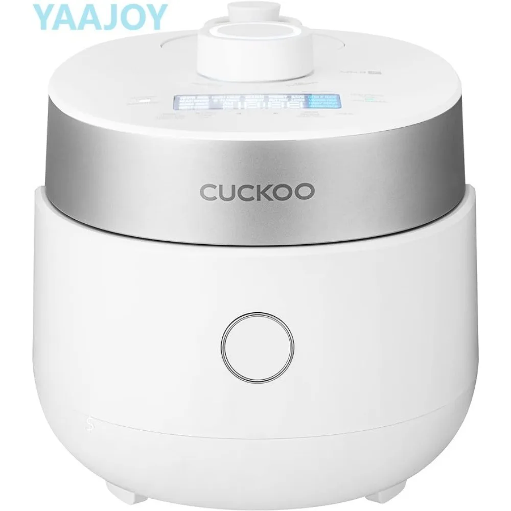 CUCKOO IH Twin Pressure Small Rice Cooker 15 Menu Options: White, GABA, Scorched, Porridge, & More, User-Friendly LED Display