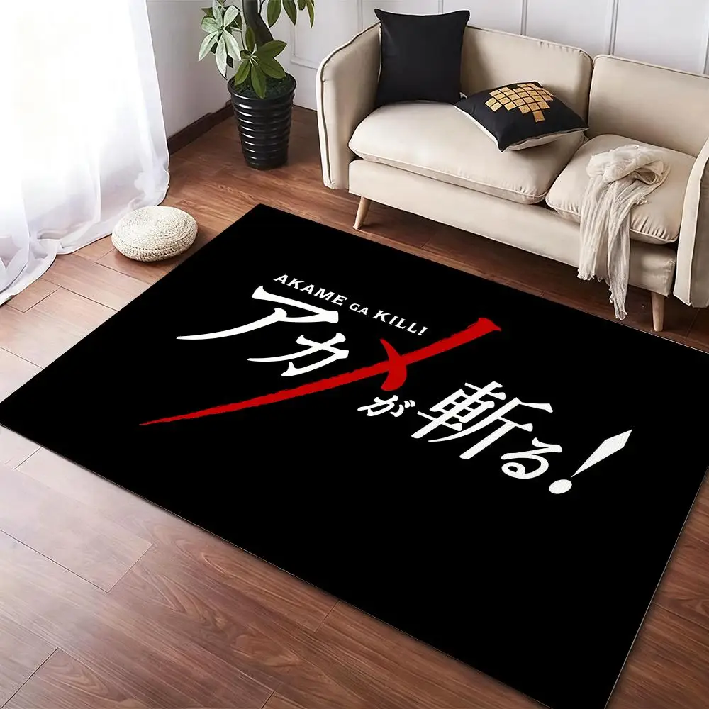 

A-AkameS Ga KillS Anime Floor Mat Soft Thickened Non-Slip Door Mat for Living Room Home Decor Flannel Rugs