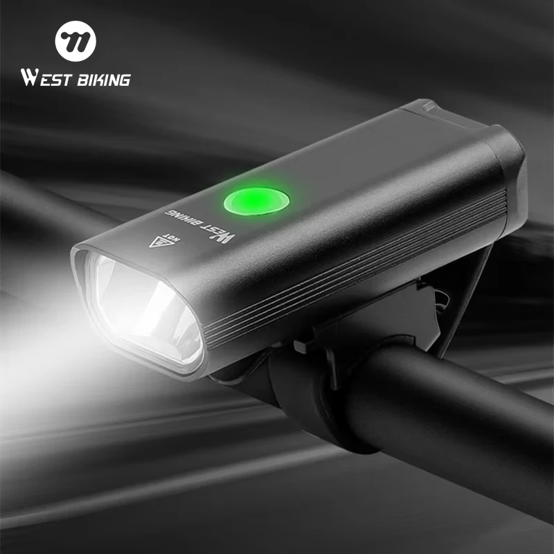 

WEST BIKING Cycling LED Light USB Rechargeable Flashlight MTB Bicycle Front Lights Waterproof Bike Headlight Bike Accessories