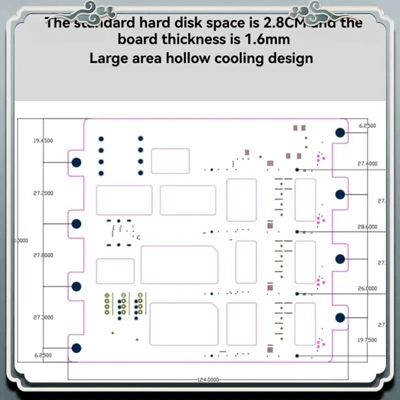Premium Hard Disk Backplane SFF8643 To 4-Bay Hard Drive Backplane For Nas Storage Server