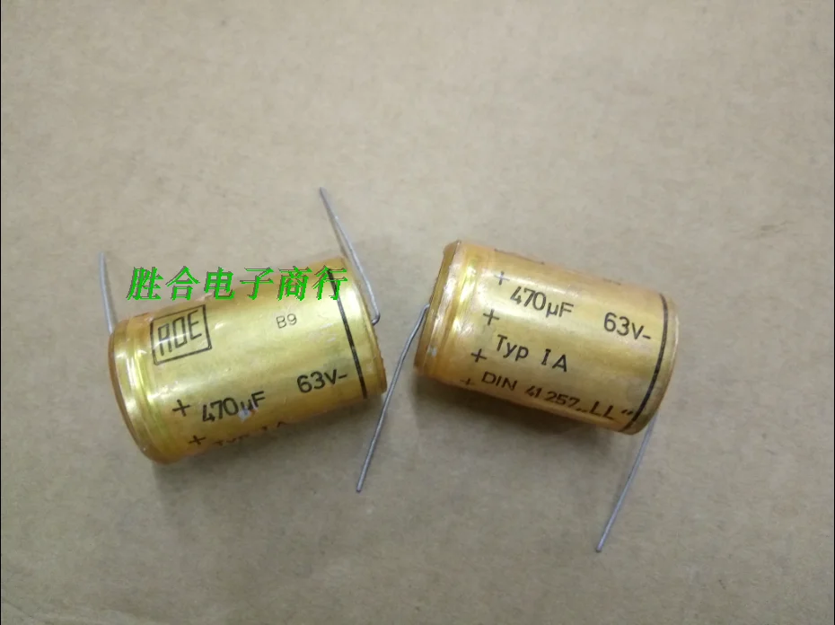 

1pcs ROE AUDIO capacitor 40V 63V470UF 470UF 63V 350V100UF 100UF axial horizontal fever electrolysis