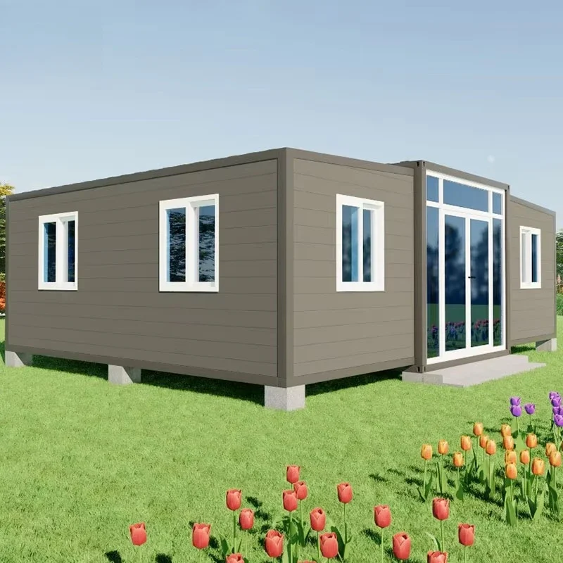 2025 New Waterproof 20 30 40ft Prefab Cabin Steel Frame Home Expandable Container House with Balcony Australia high quality