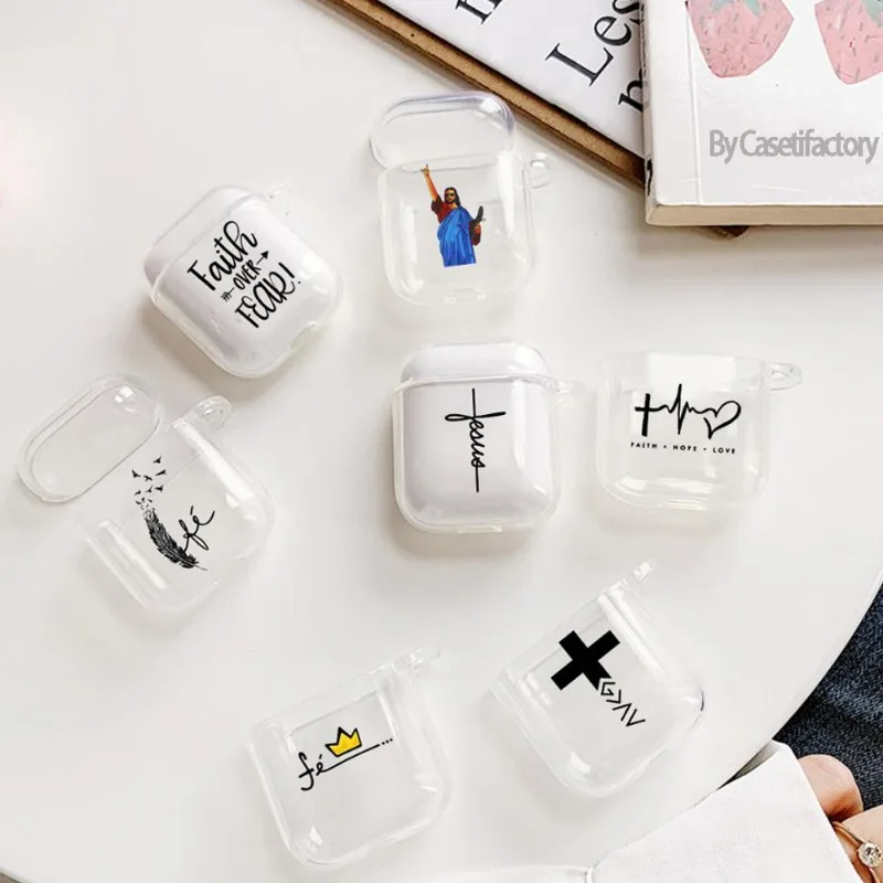 

Christian Religious Faith Jesus Earphone Case for Airpods 4th 3rd 2 Pro Soft Cover for Airpod 2 3 1 Protective Accessorie Shell
