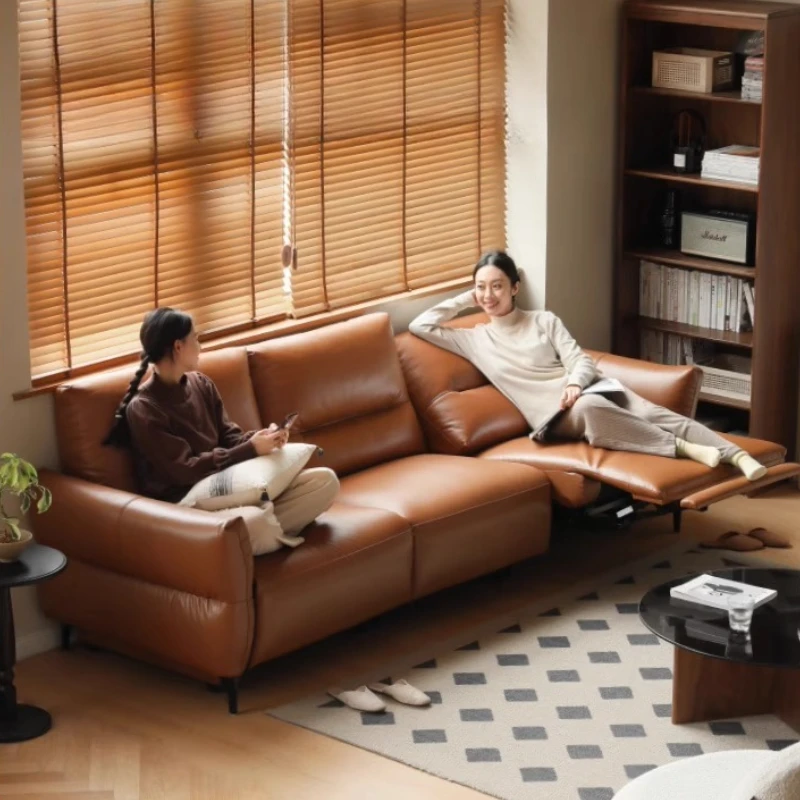 

Electric Modern Recliner Sofa Leather Sleep Designer House Lounge Sofa Double 3 Seater Woonkamerbanken Living Room Furniture