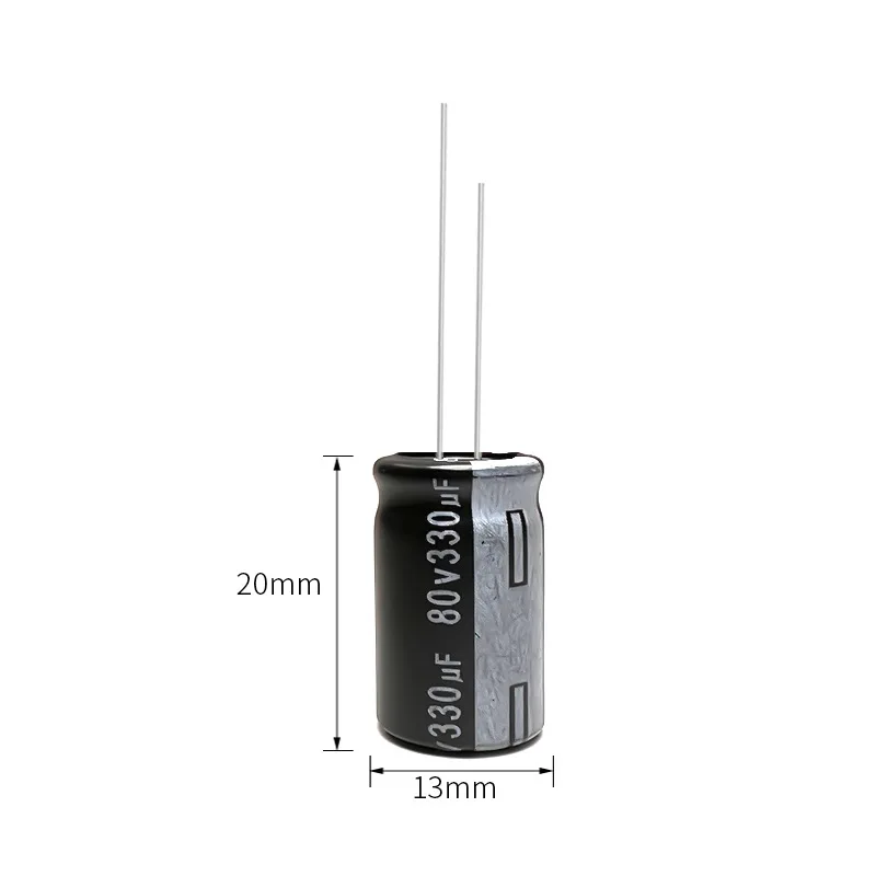 30pcs 80v330uf electrolytic capacitor new original long life 105c radial lead 13x20mm low esr for power supply maintenance