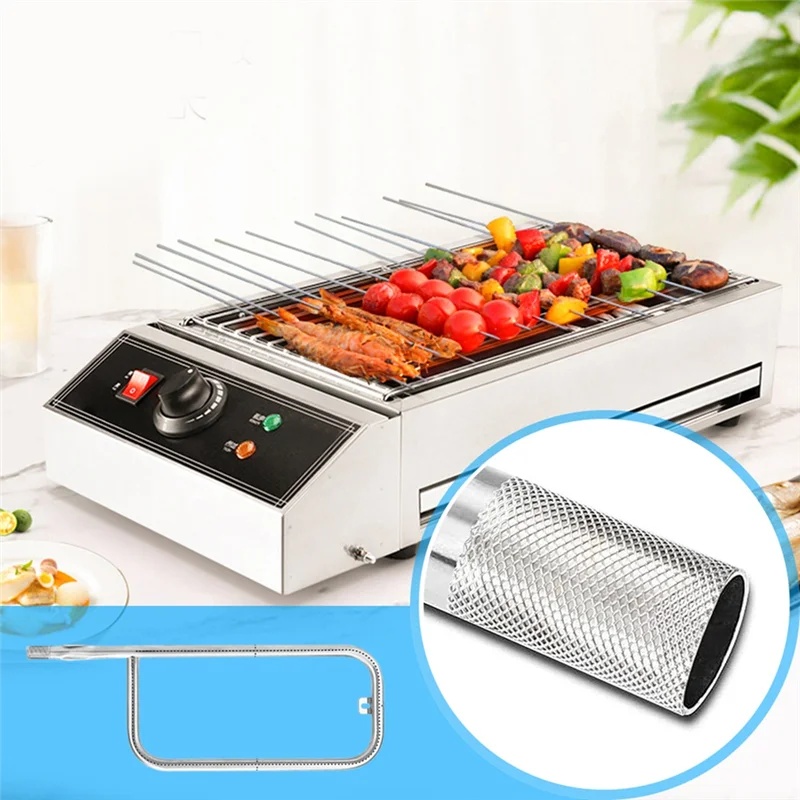 ABVJ-Grill Parts For Weber Q200/Q220/Q2000/Q2200-60041 20.5 Inch 304 Stainless Steel Grill Burner