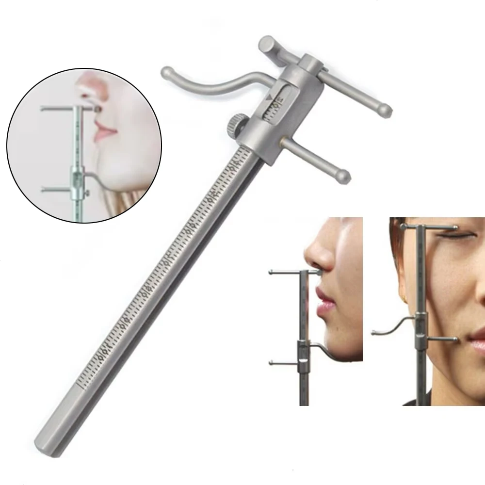 

Dental Orthodontic Sliding Caliper 0-100mm Chin Indicator & Implant Measuring Gauge Ruler for Precise Dentist Tools