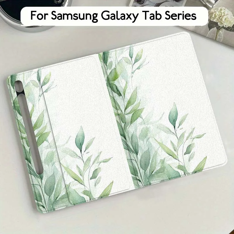 

Art Leaf Beautiful Flower For Samsung Galaxy Tab S10 S9 S8 S7 FE Lite Soft Flexible Support Tablet Case Gift