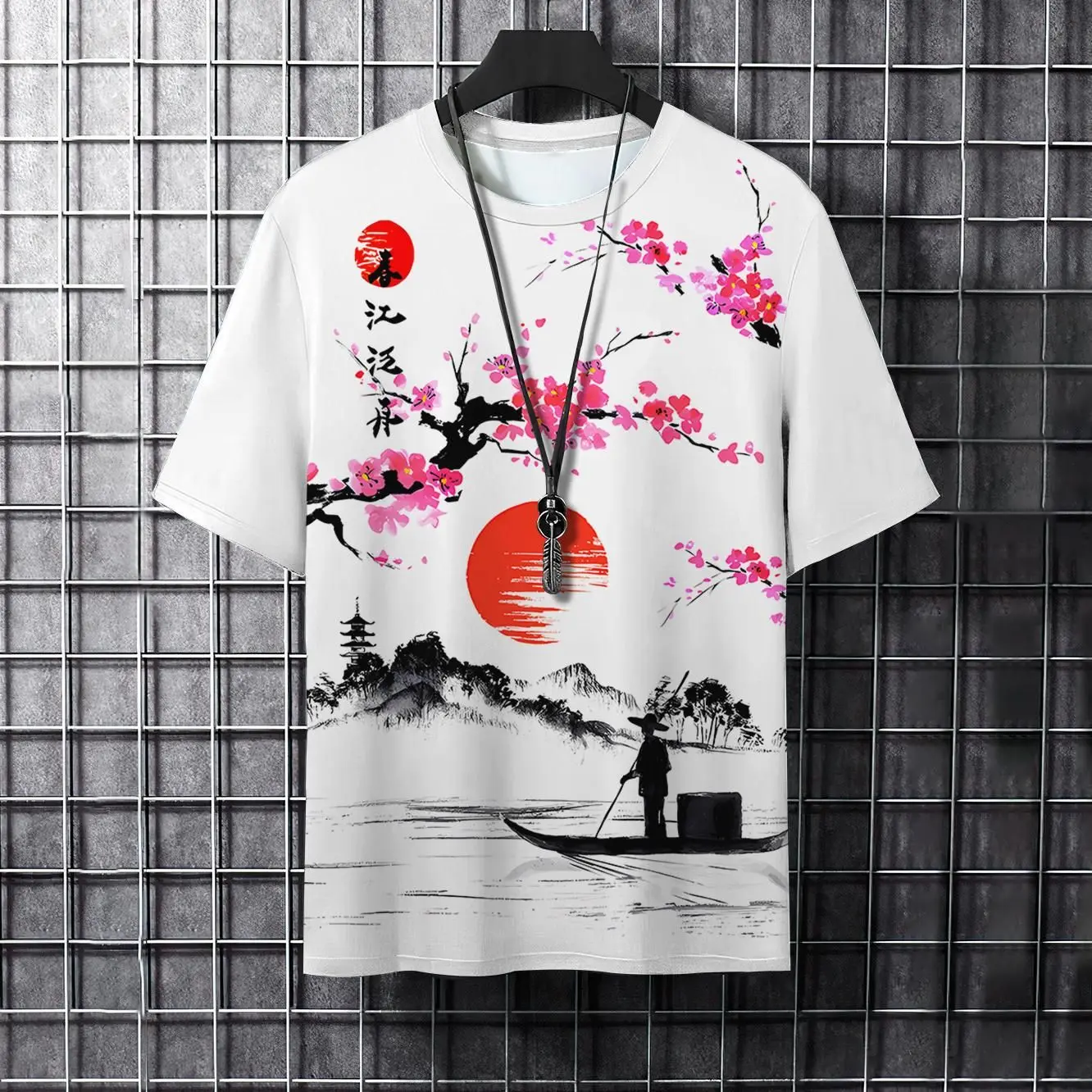 Chinese Style T-Shirts Landscape 3D Print Men Women Casual Short Sleeve T Shirt Harajuku Y2K Tops Streetwear Tees Men's Clothing