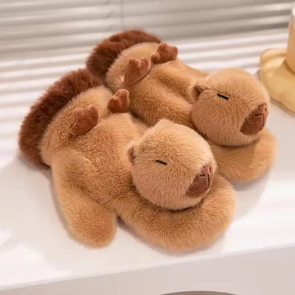 

Fashion Cute Capybara Glove Windproof Vocal Cartoon Animals Glove Thicken Soft Penguin Thermal Mittens Boys/Girls