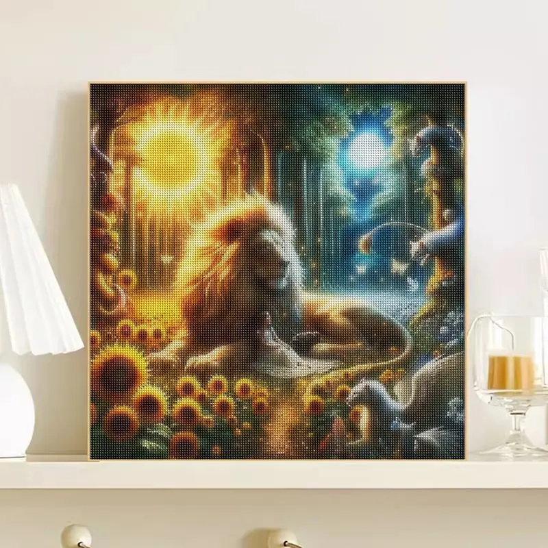 CHENISTORY Diamond Embroidery Lion New Arrival Diamond Painting Mosaic Animal Cross Stitch Kit Wall Art Home Decor