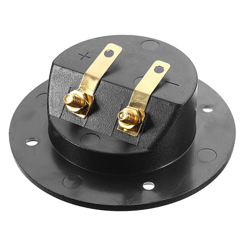 1/2Pcs Car Stereo Speaker Terminal Board Round Double Binding Post Screw Connector Subwoofer Plug