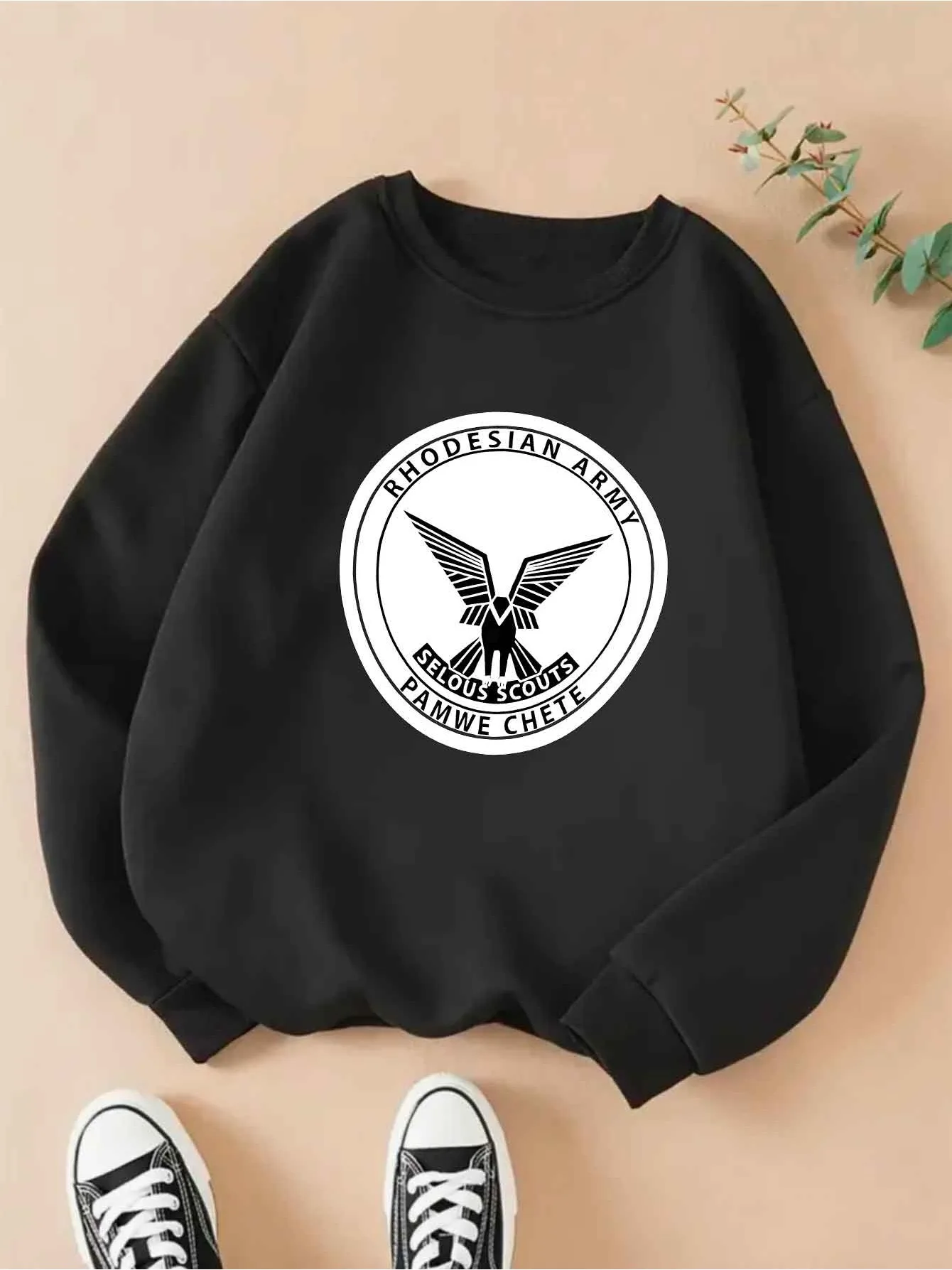 PC Elegante vacanza da donna girocollo ARMY RODESIAN SELOUS SCOUTS PAMWE CHETE abbigliamento da vacanza a maniche lunghe estraibile con fantasia