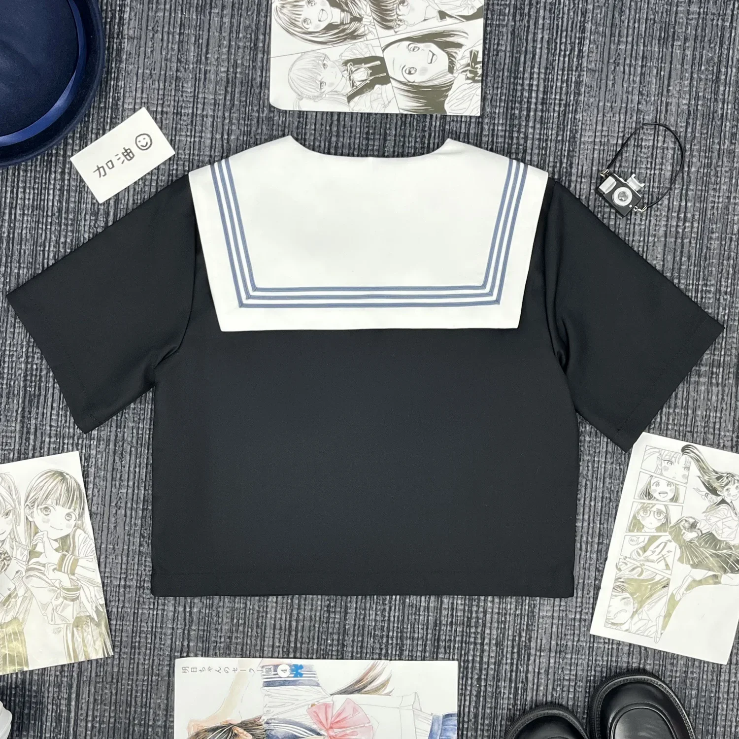 Abito da marinaio giapponese Ragazza carina Uniforme Jk Dark Bad Girl Abito centrale Autunno e inverno Uniforme da studente delle scuole superiori in stile college