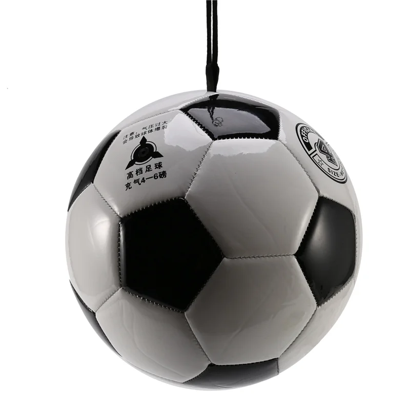 Pelota de entrenamiento de fútbol de B06C-2X, pelota de entrenamiento elástica ajustable con cuerda, tamaño 4, fútbol para entrenar y jugar deportes