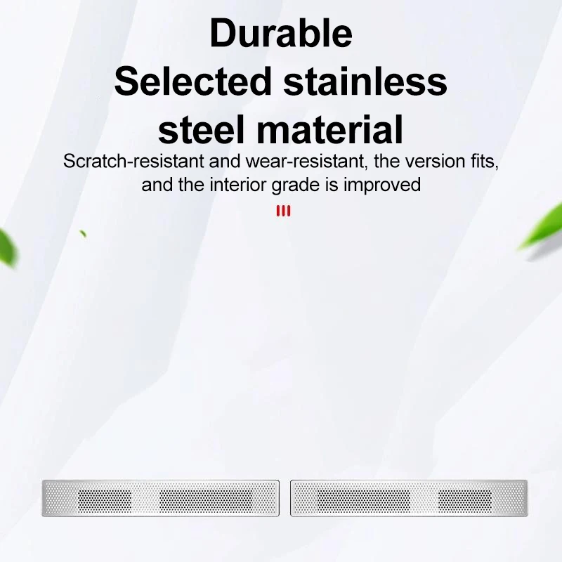 ل BYD ليوبارد 5 2023-2025 مكافحة حجب المقعد الخلفي مقعد السيارة الخلفي تنفيس الهواء مصبغة حامي التهوية الفولاذ المقاوم للصدأ ملحق