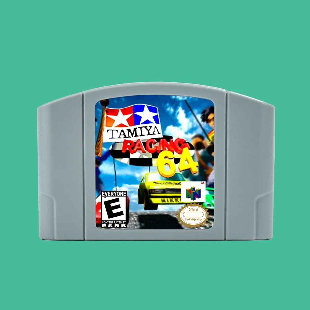 

Tamiya Racing 64 Bit Game Cartridge USA NTSC version or EUR PAL version For N64 Consoles