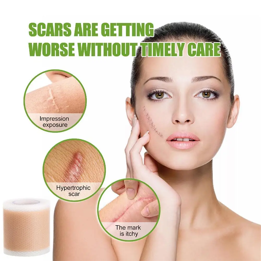 Silicone Scar Sheets Keloid Bump Removal Patch Acne Trauma Burn Cover Tape Skin Repair Strips Scars Reducing Treatment Skin Care