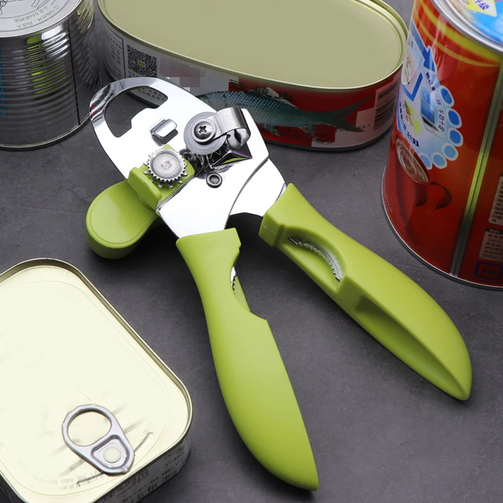 

Can Opener Multi-Functional Manual Kitchen Tool For Jar Bottle Opening Stainless Steel Portable Lid Remover Accessory