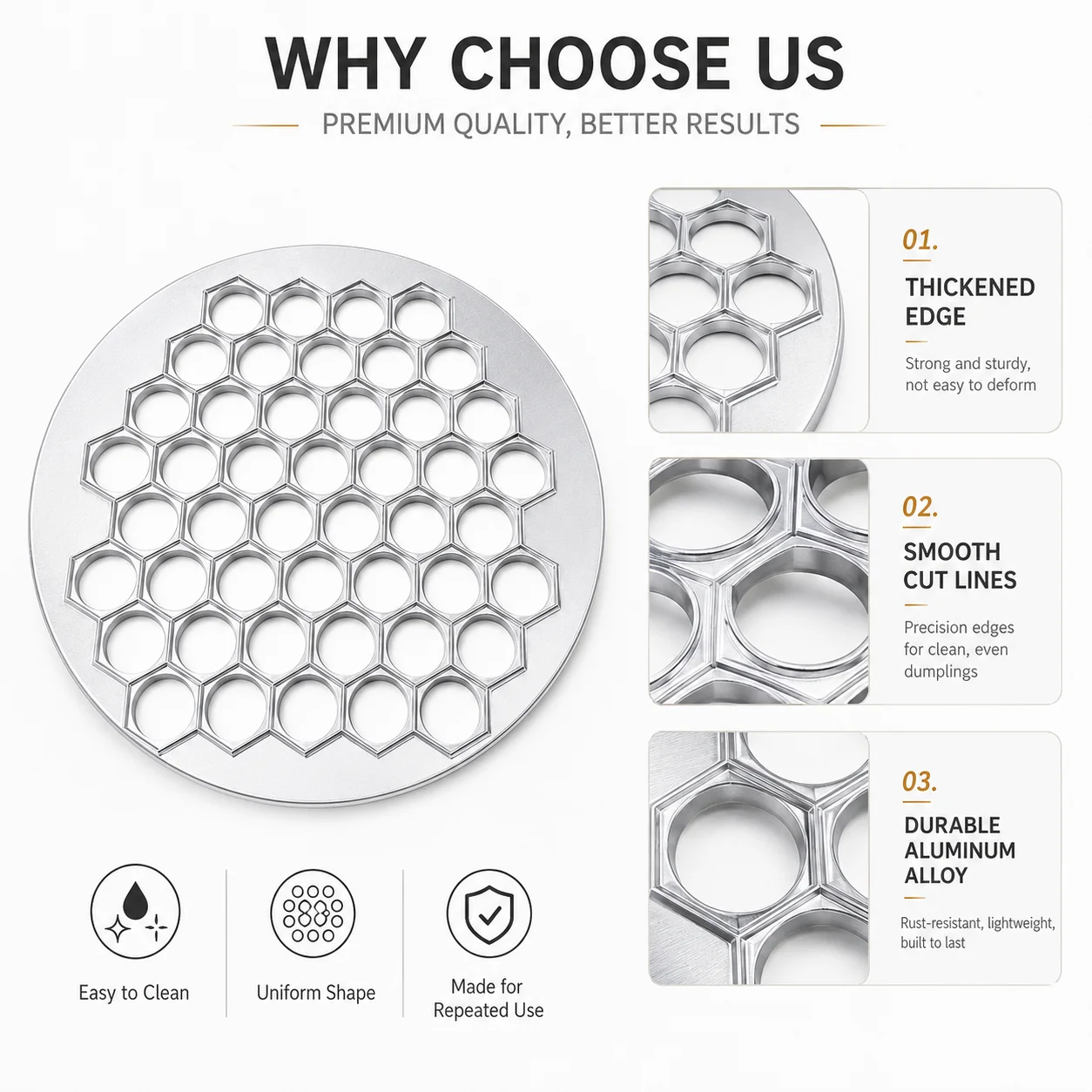 37 Holes Aluminum Alloy Dumpli - огляд і ціна Meal Prep Quick