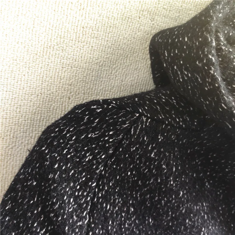 

Men's Mid-Length Woolen Coat Series Silver 202 New Faion Urban Busin Casual Pure Color Coat with ket