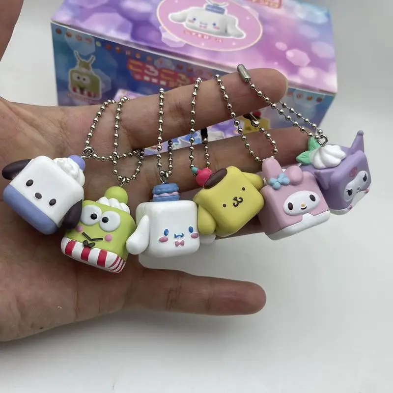 

Kuromi Pochacco Cinnamoroll Block Pendant Series Blind Box Kawai Angel Anime Action Figure Kid Trendy Toys Birthday Gifts