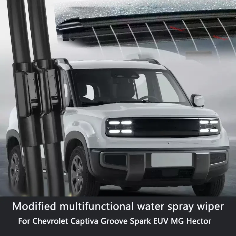 Car Modify Wet Arm Cleaning Wiper For Chevrolet Captiva Groove Spark EUV MG Hector Auto Windshield Water Spray Wiper Accessory